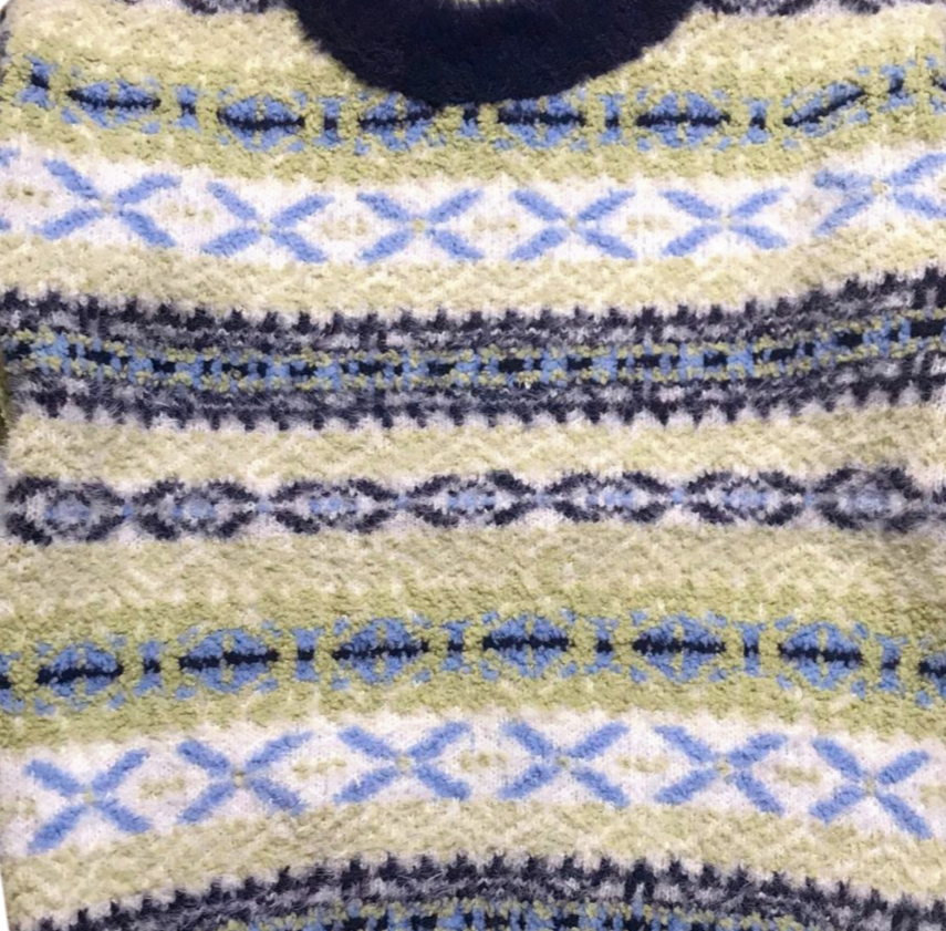 Blue Festive Sweater