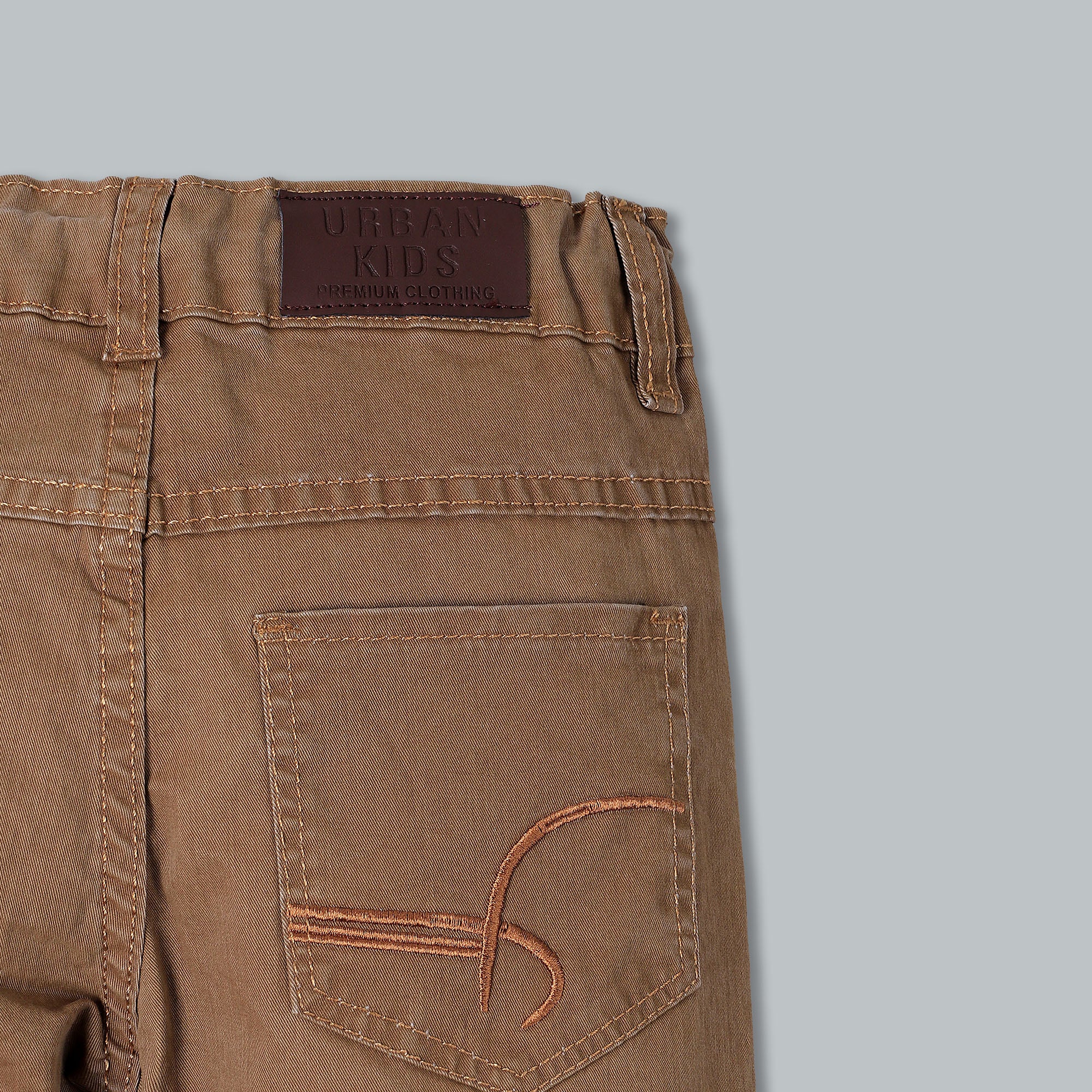 Brown Denim cotton pants