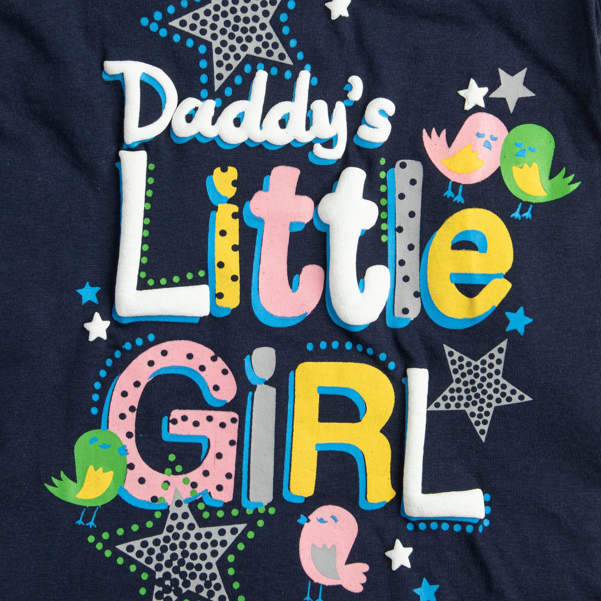 Navy Blue Little Girl T-Shirt