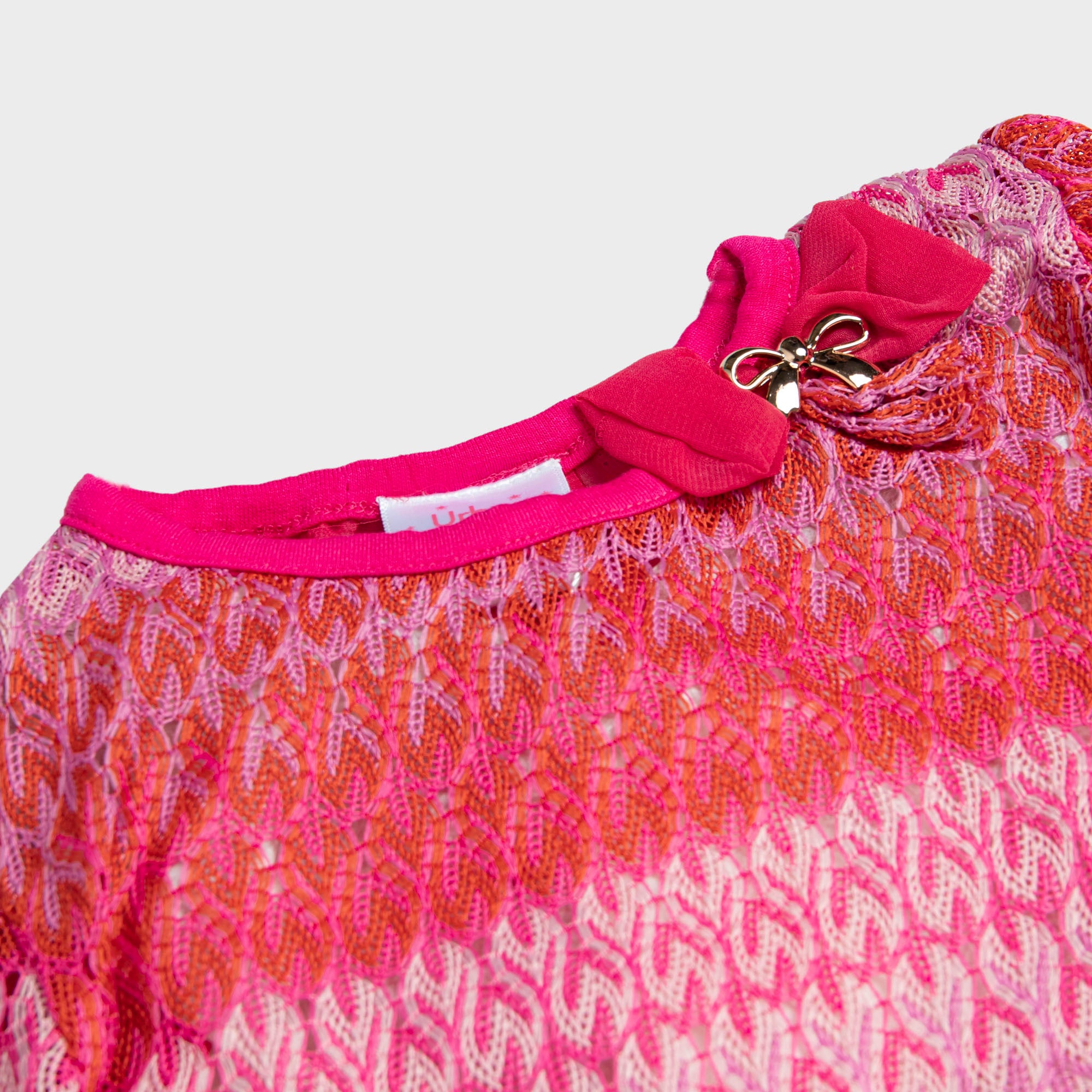 Pink ZigZag Long Tail Top