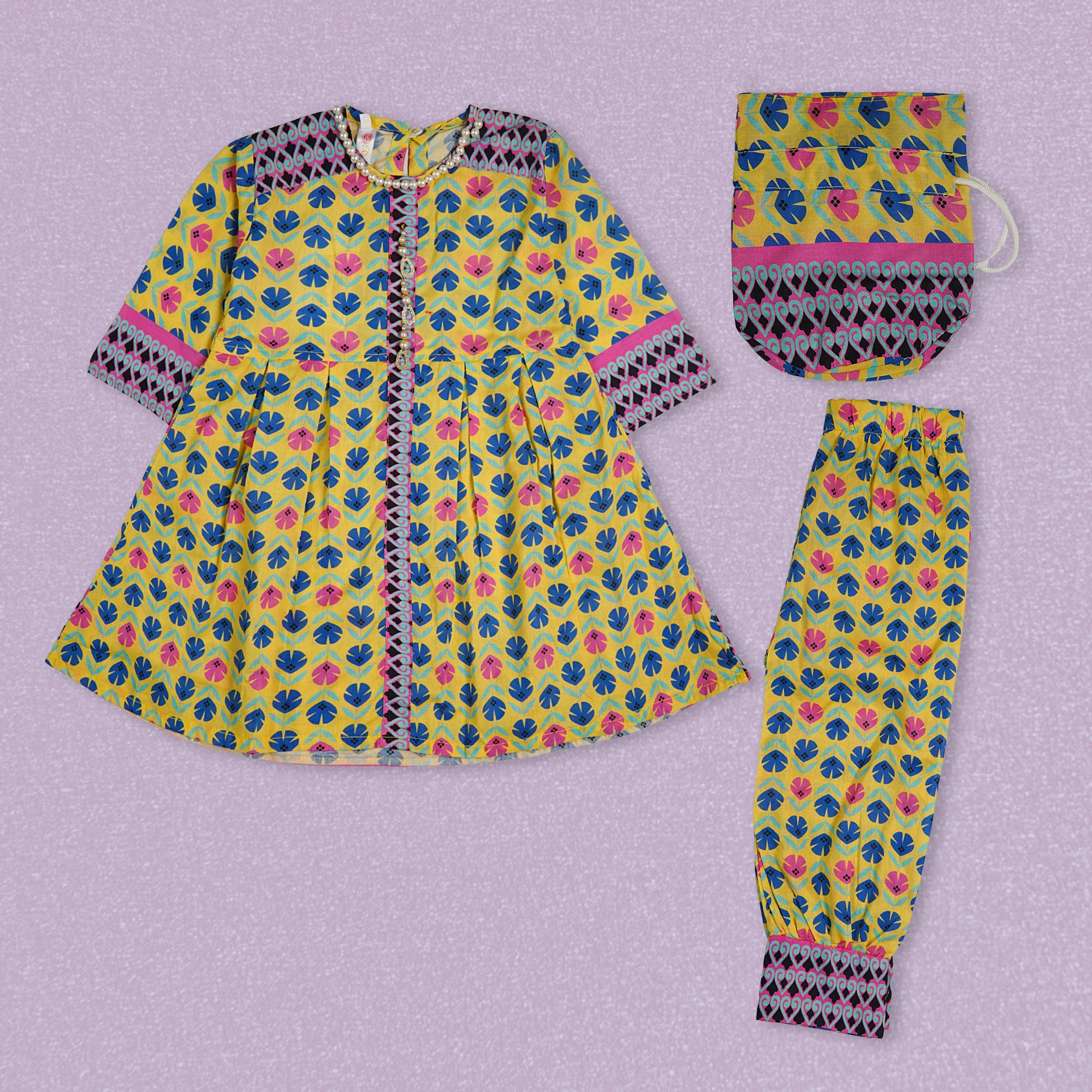 Multi Girls Suit