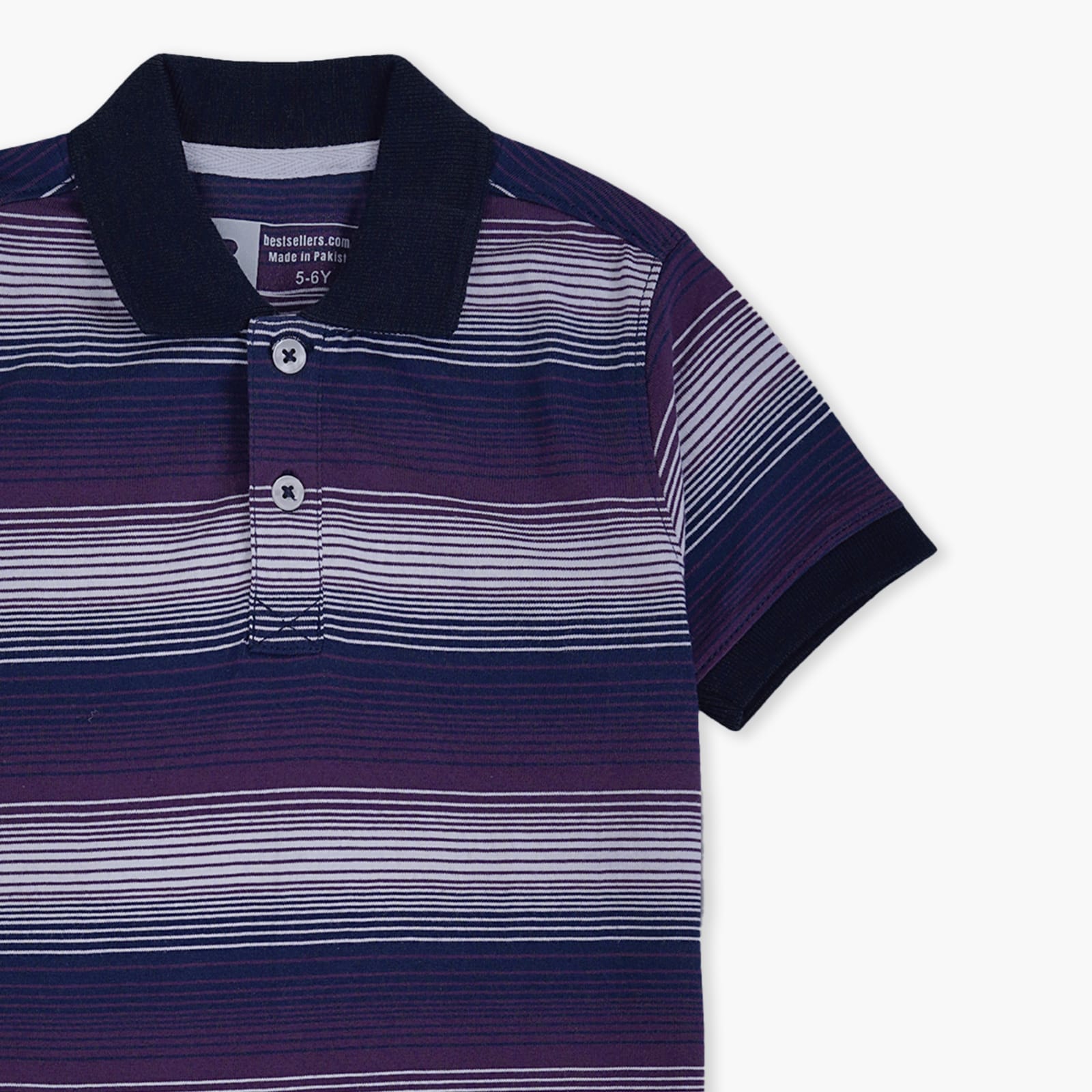 STRIPE POLO T-SHIRT
