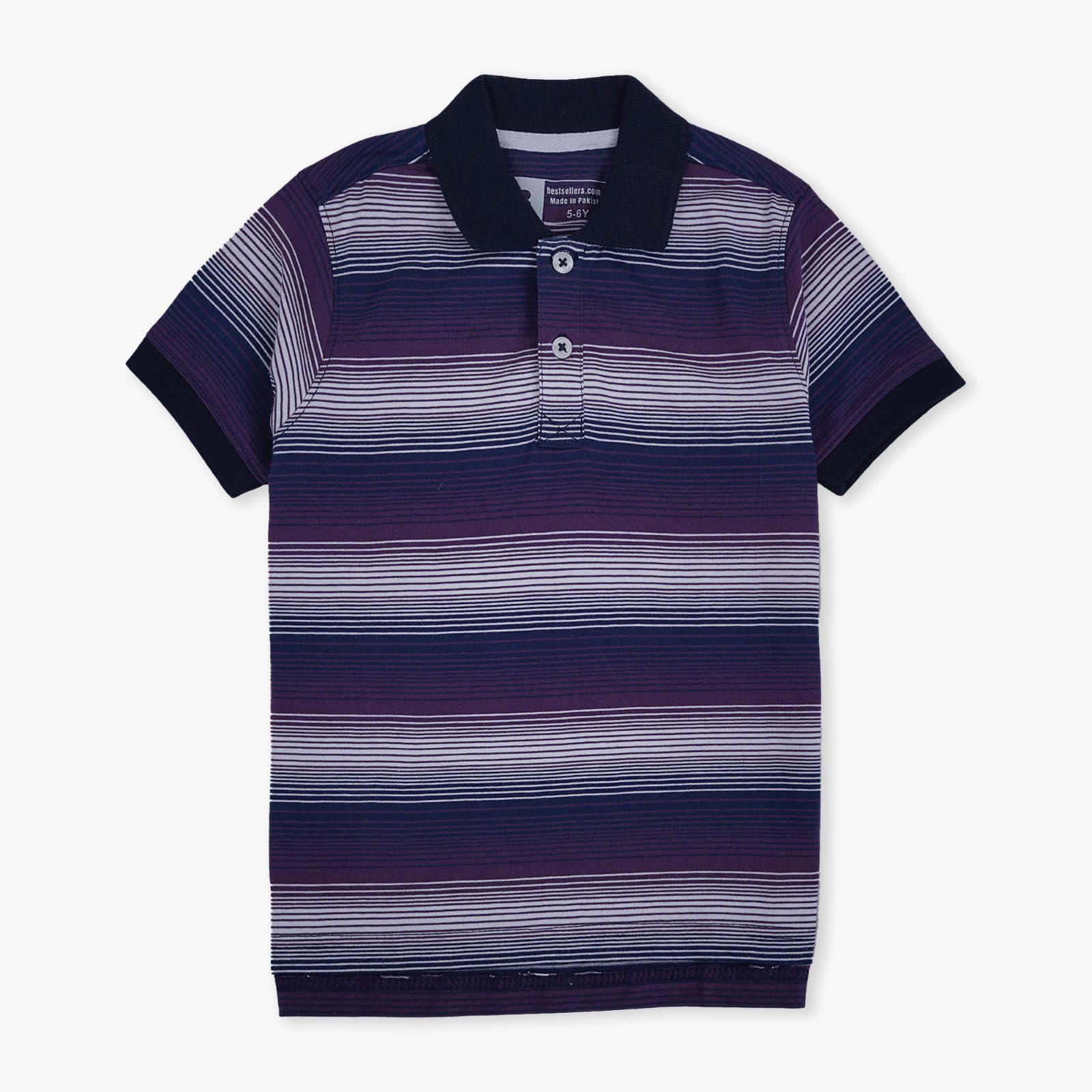 STRIPE POLO T-SHIRT