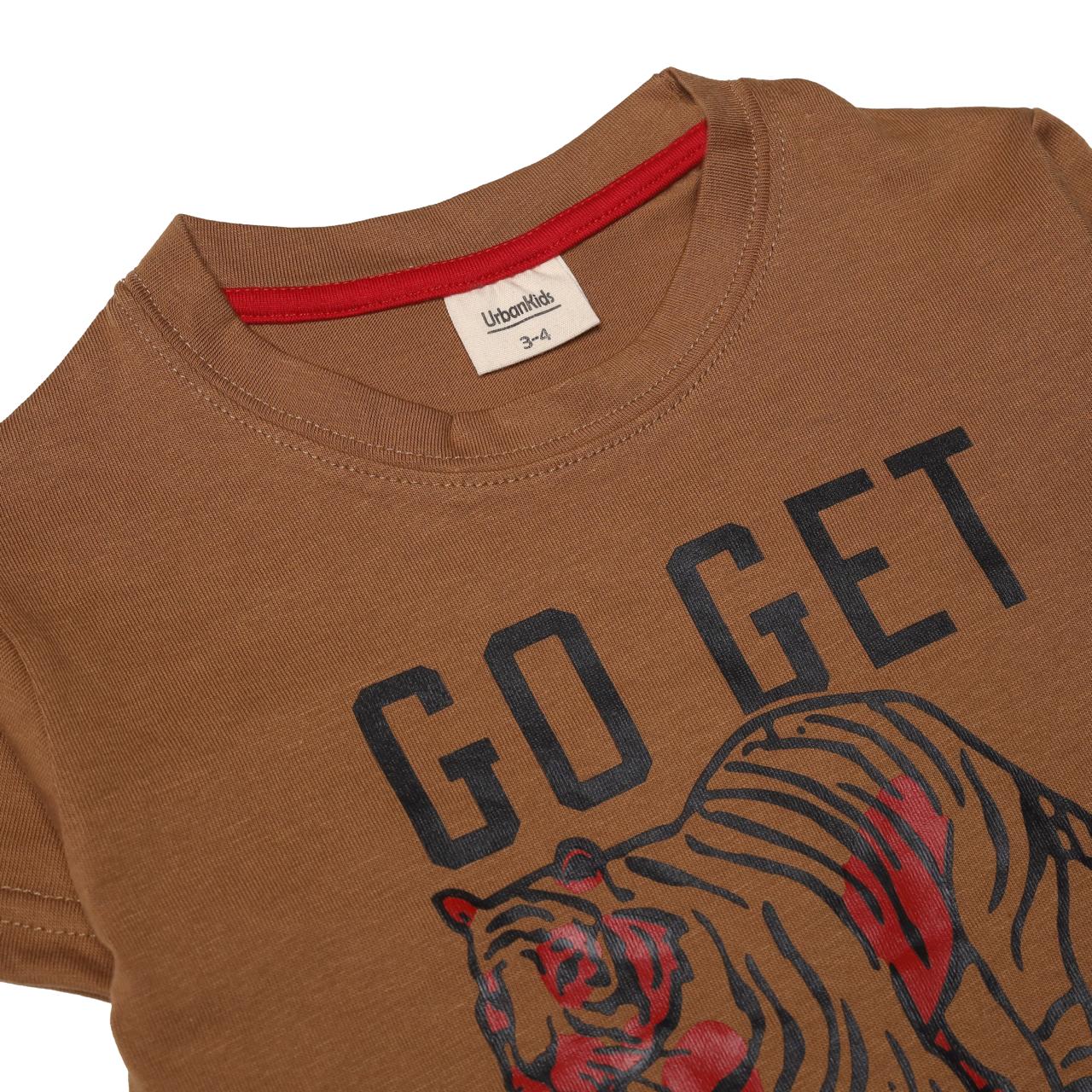 Brown "Go Get 'Em Tiger" T-Shirt