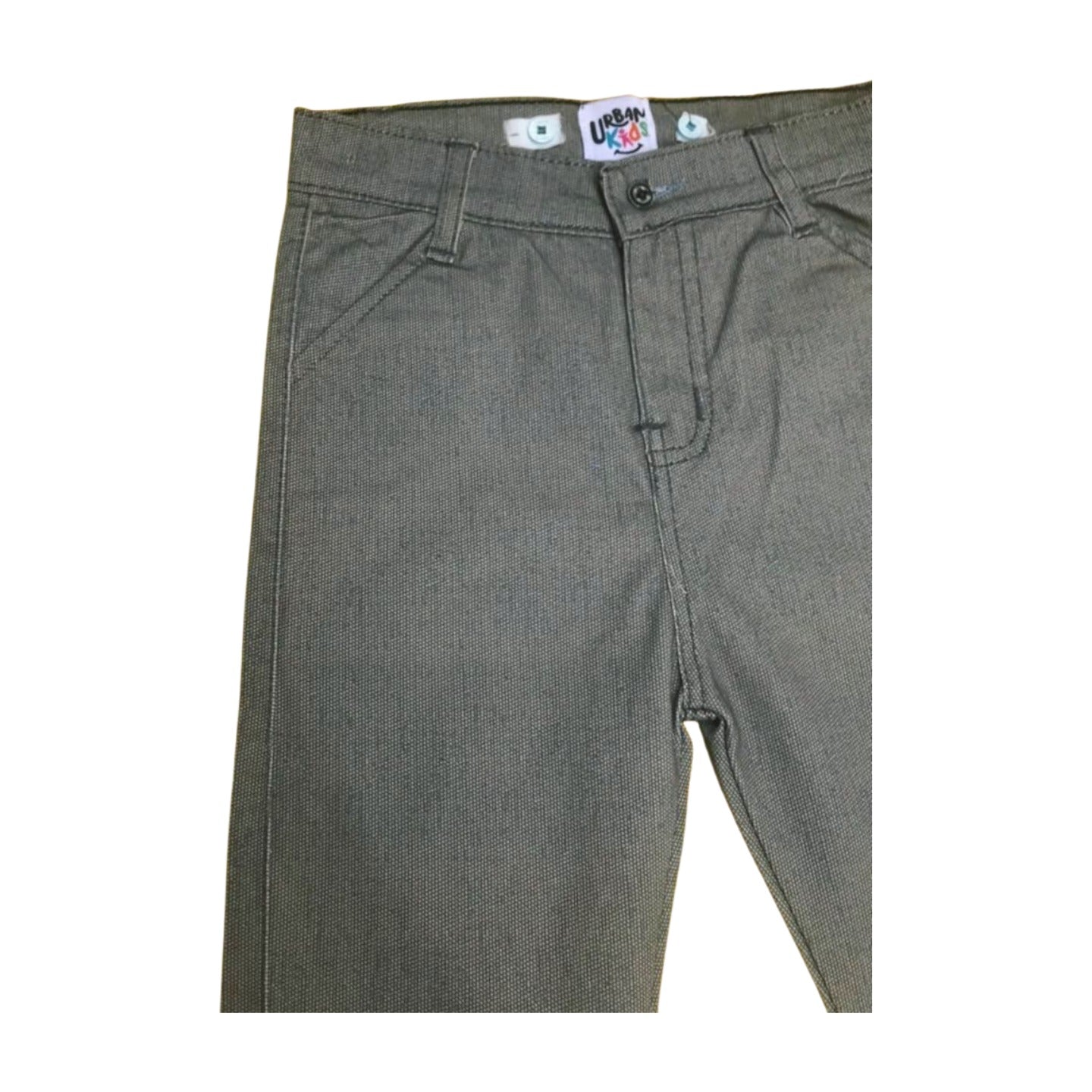 Boys Gray Cotton Pants