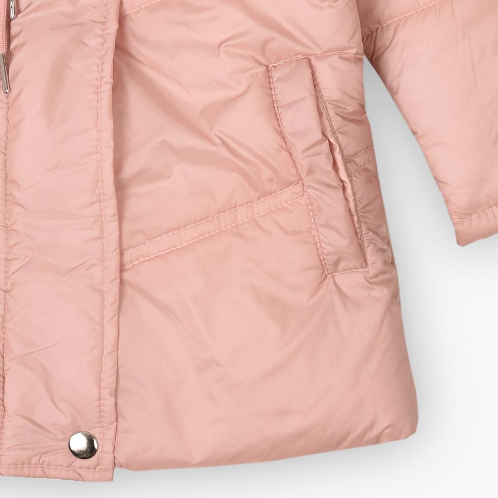 Light Pink Hood Girl's Jacket