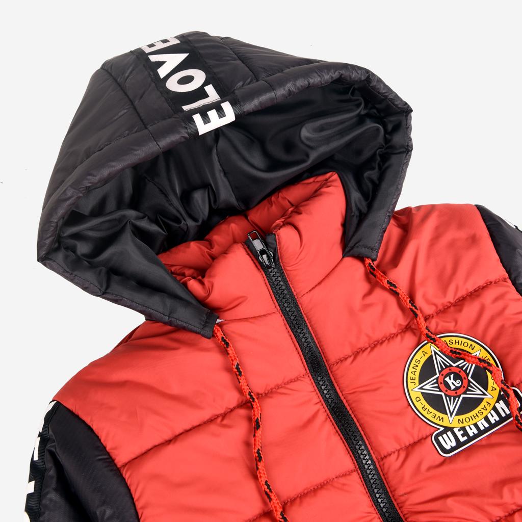 Red Puffer Boys' Jacket