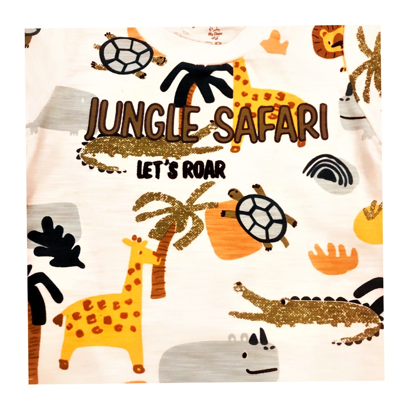 Jungle Safari Shirt & Denim Shorts