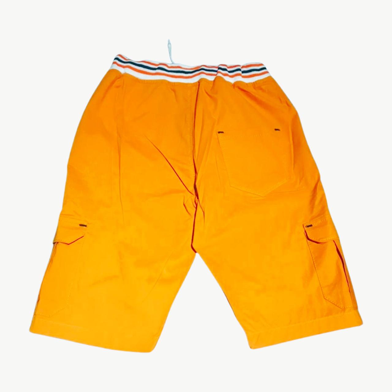 Orange Cargo Shorts