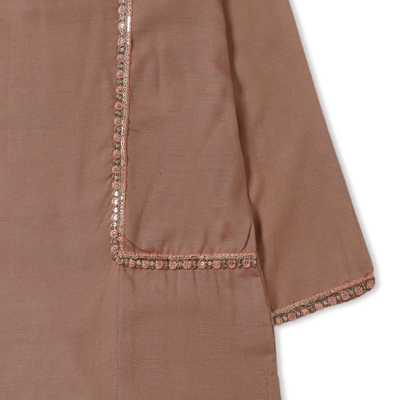 Skin 2Pcs Slub fabric Suit