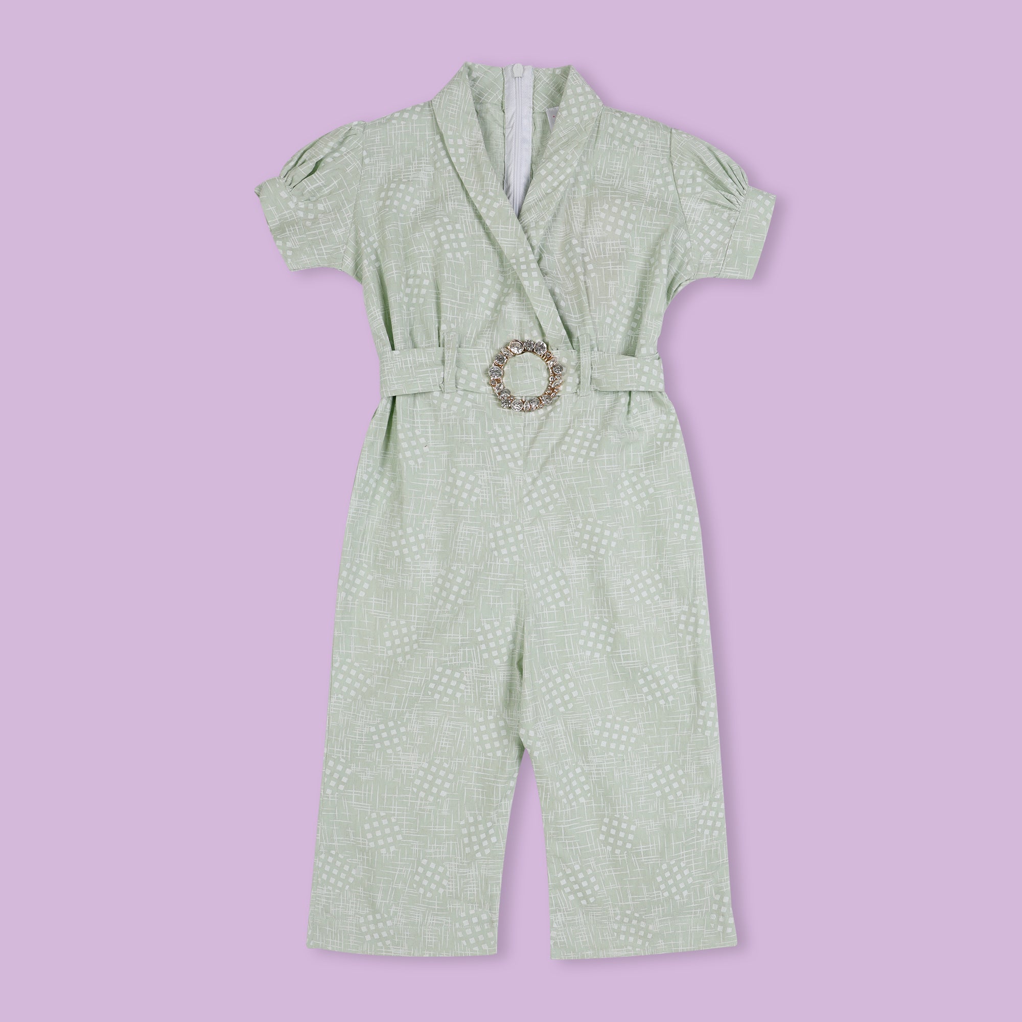 Green Girl Jump Suit