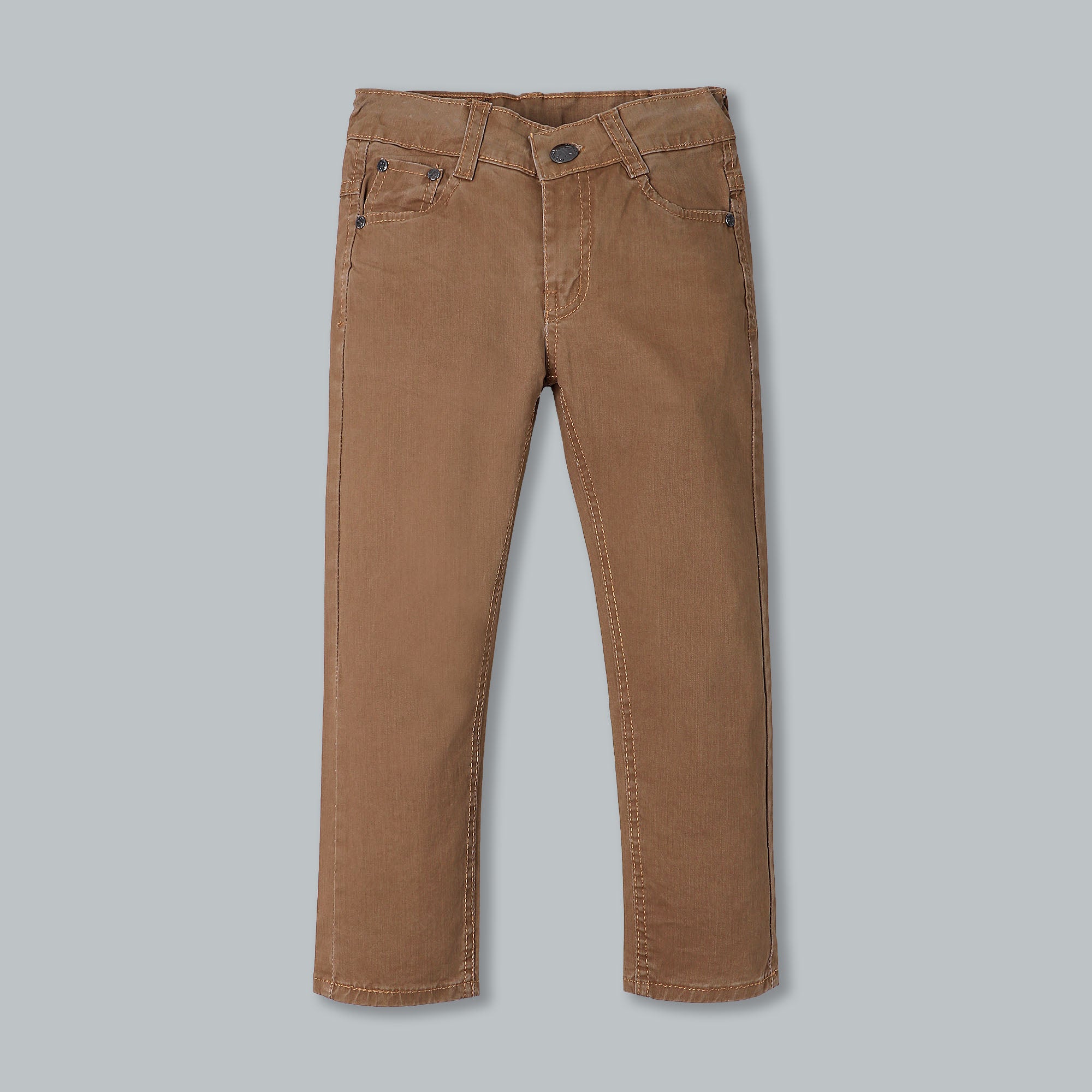 Brown Denim cotton pants
