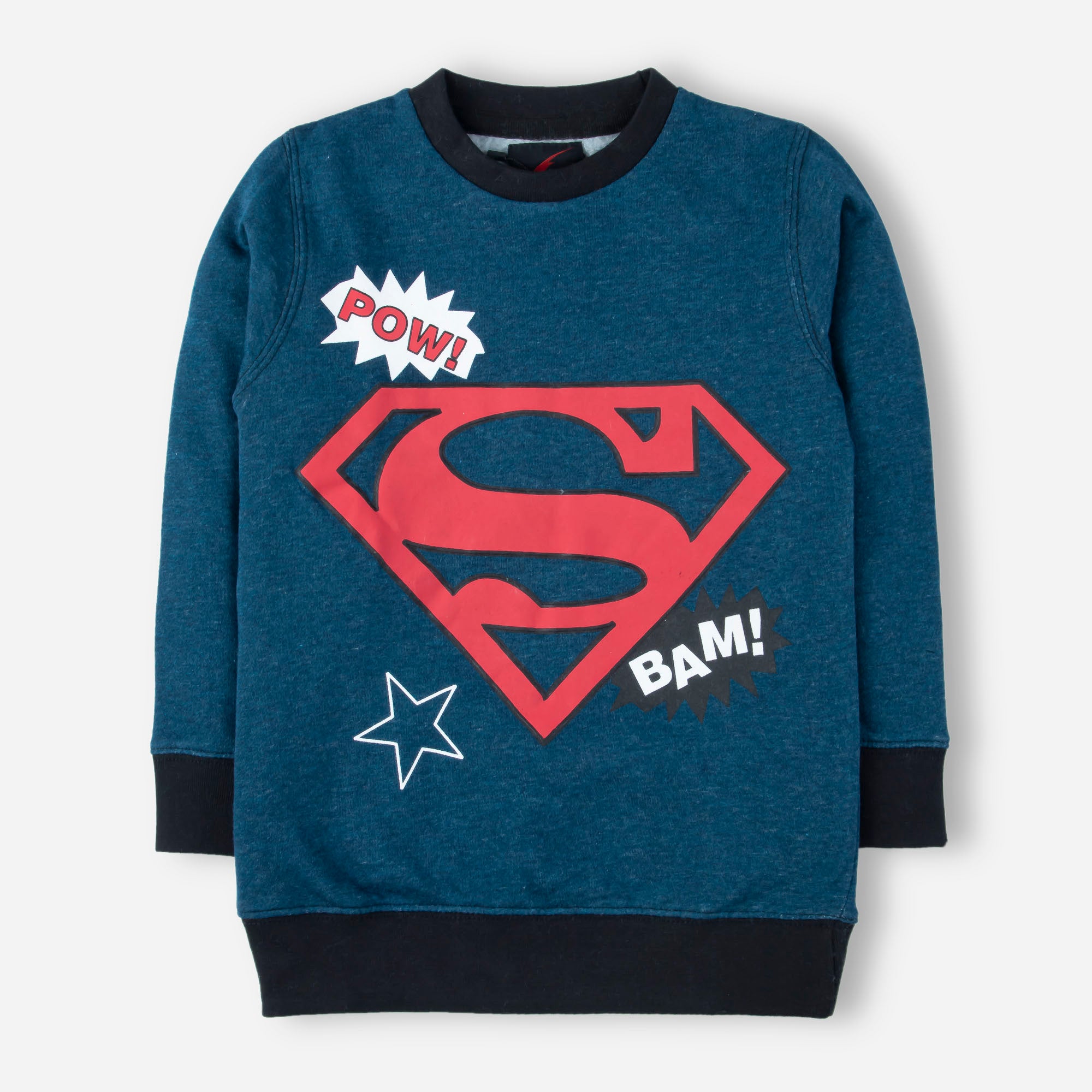 Super Man Blue Boys Sweatshirt