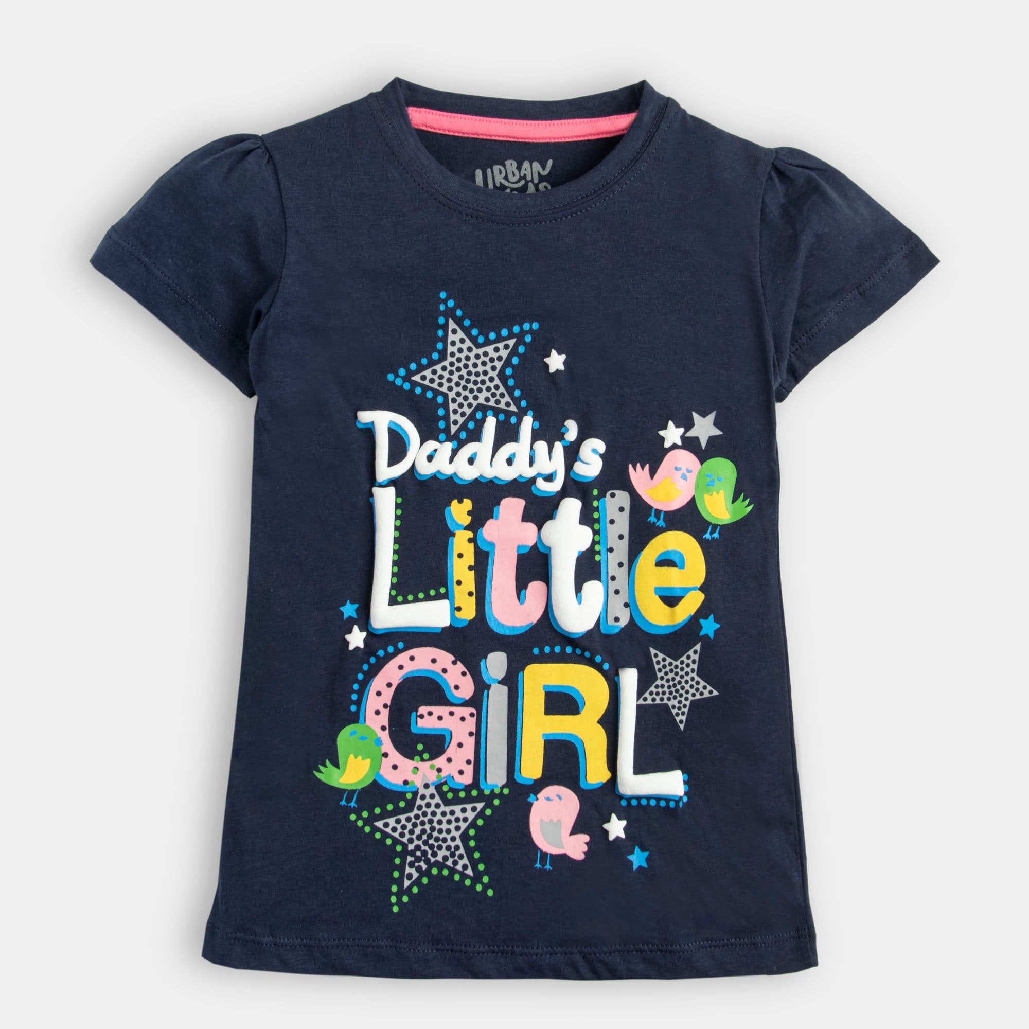 Navy Blue Little Girl T-Shirt