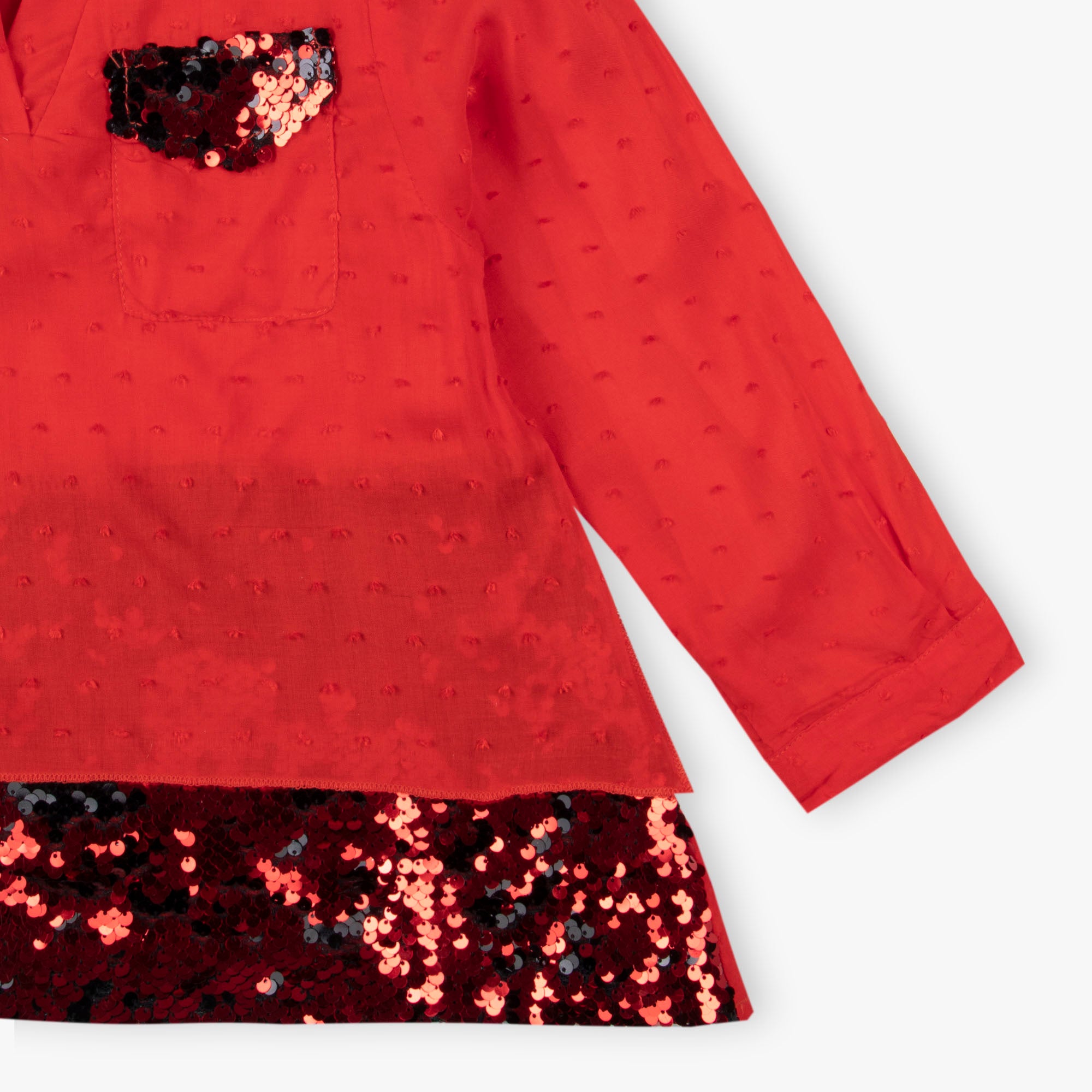 Red Sequins Top
