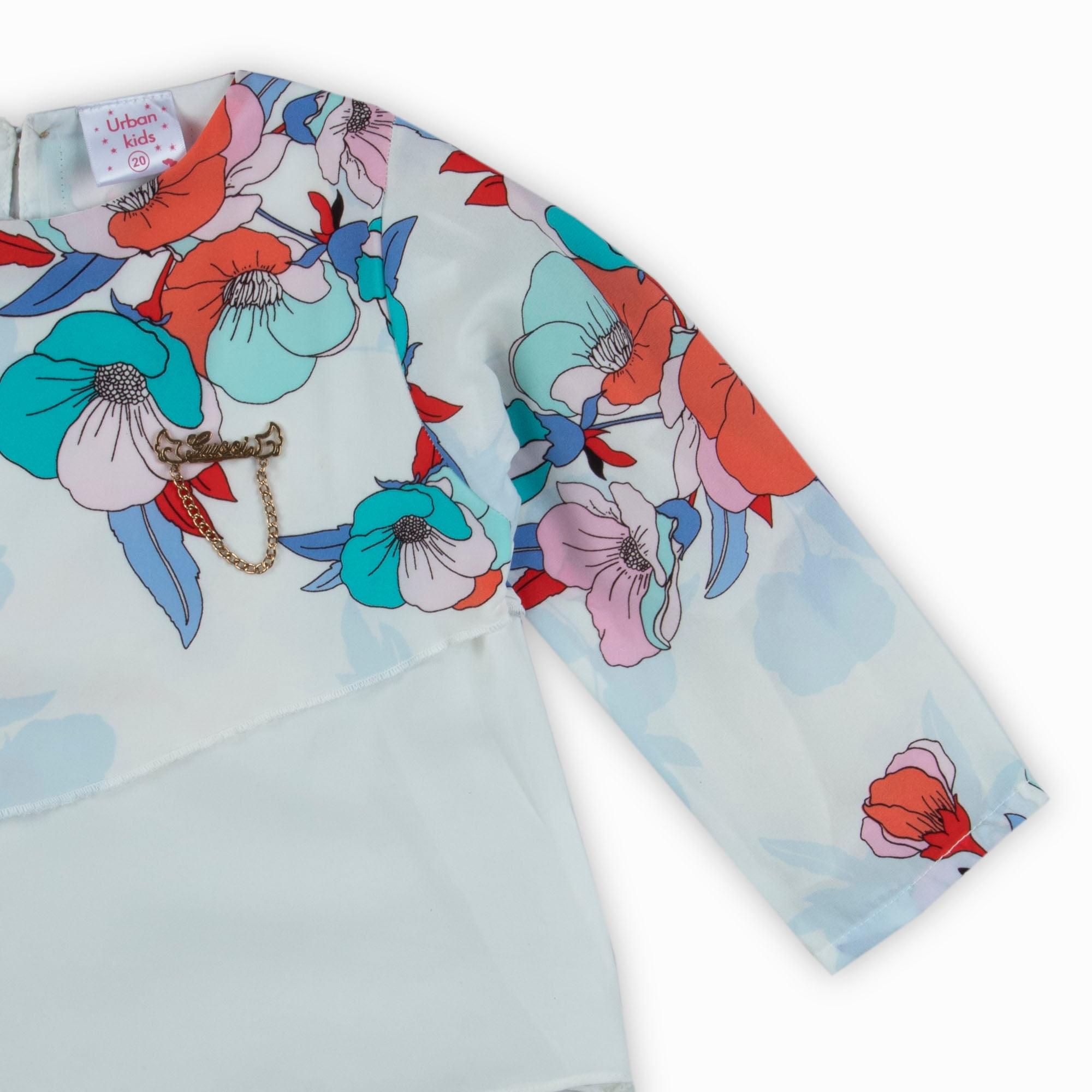Angular Printed Top