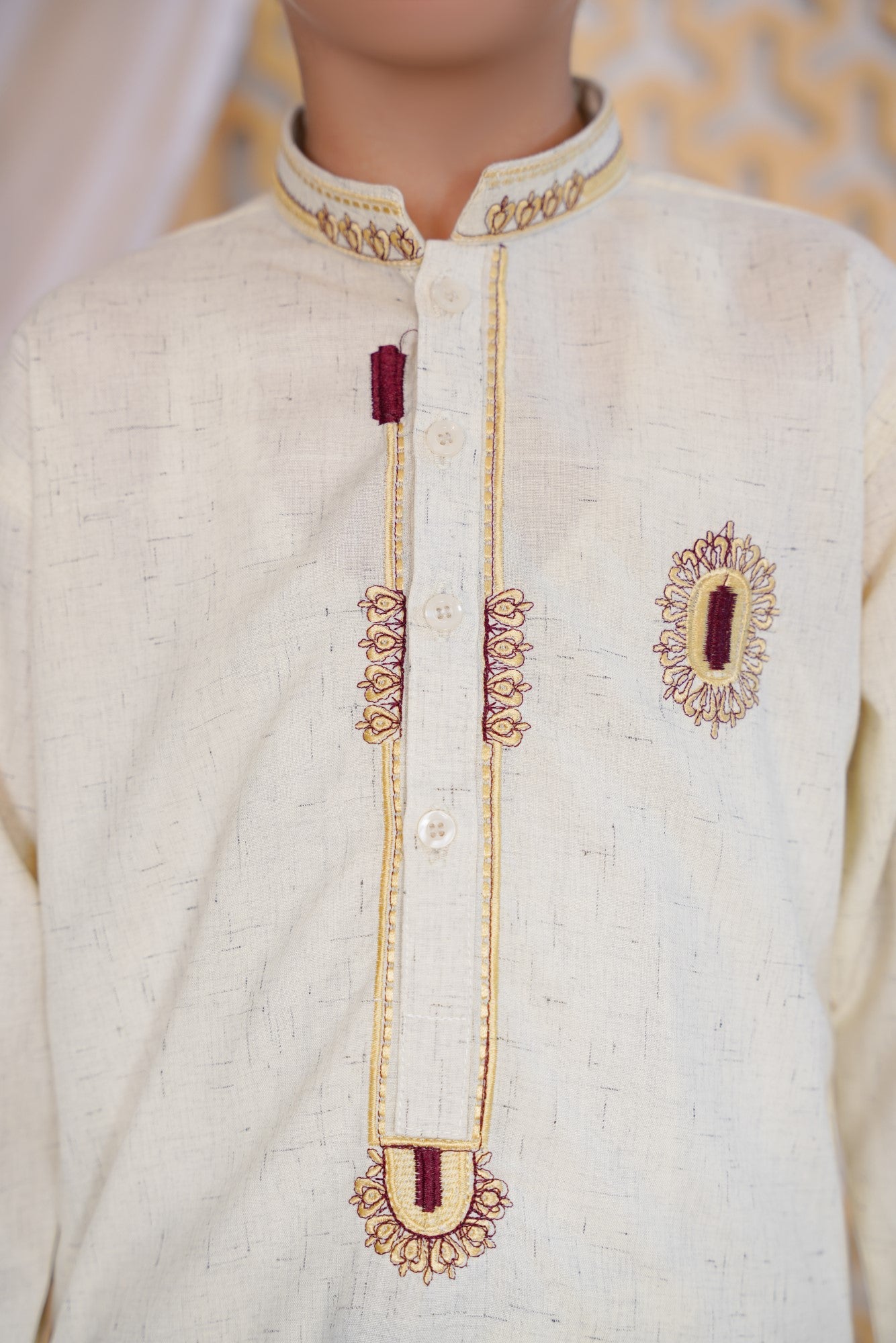 Baige Embriodery Boys Kurta