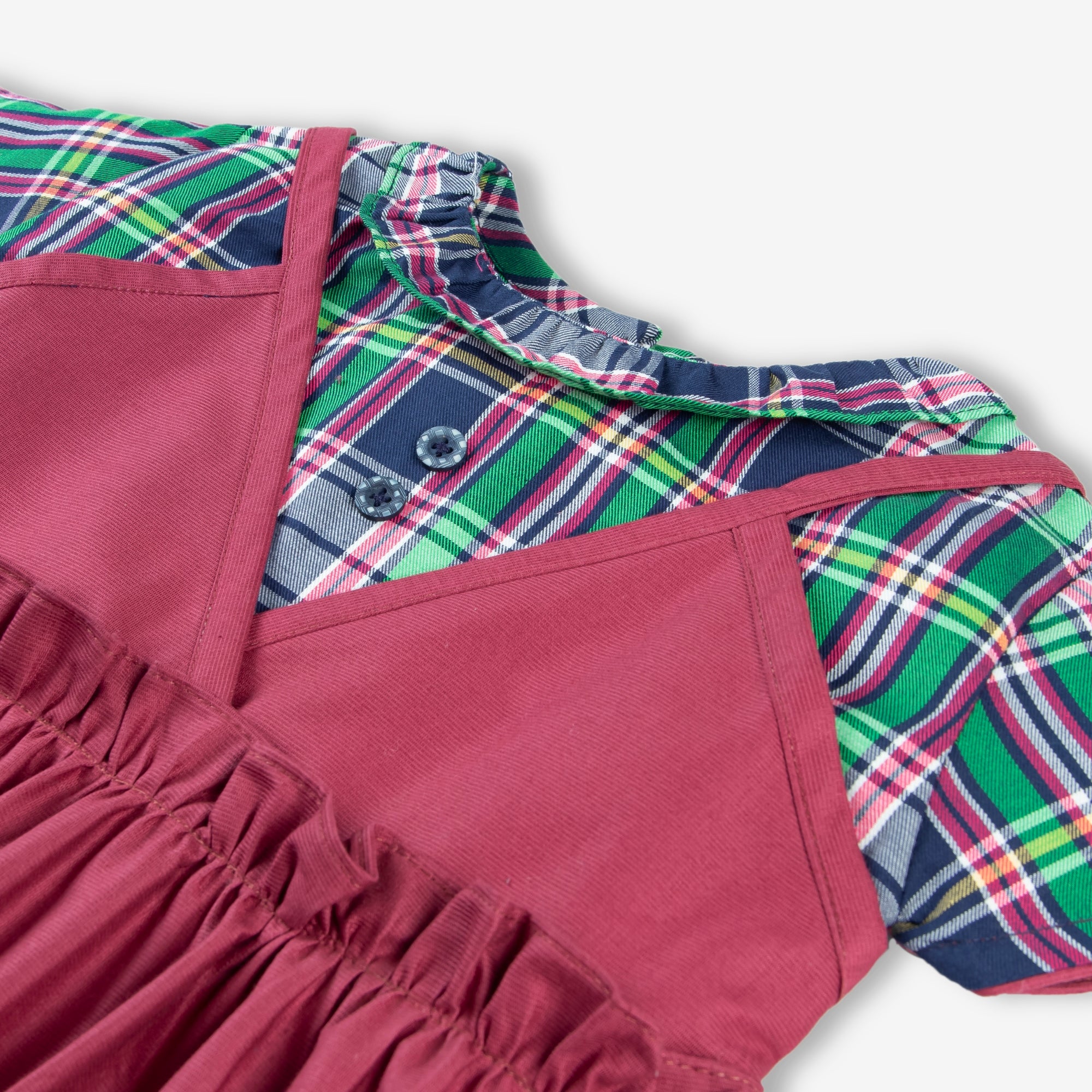 Maroon Ruffle Frock